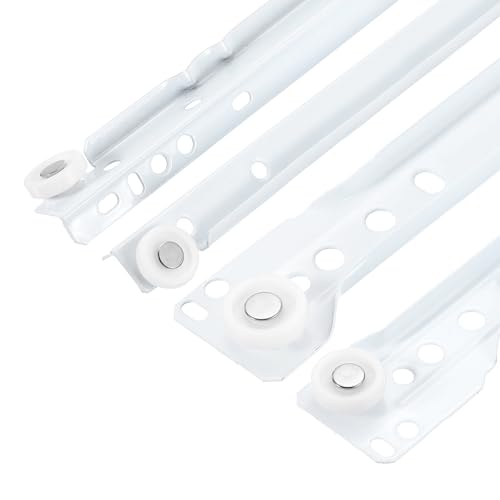 uxcell 1 Pair Drawer Slides 16 Inch Drawer Slide Heavy Duty Side Bottom Mount Drawer Glides Replacement for Cabinet Dresser Drawers - Image 1