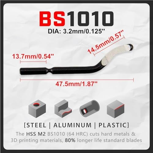 AFA Tooling Approved for Automotive أداة AFA - أداة إزالة الحواف مع 11 شفرة دوارة من الفولاذ عالي السرعة - تعمل على المعادن، الراتنج، أنابيب PVC، النحاس، البلاستيك وحواف الطباعة ثلاثية الأبعاد - أداة إزالة الحواف للسباكة والطباعة ثلاثية الأبعاد - Image 3