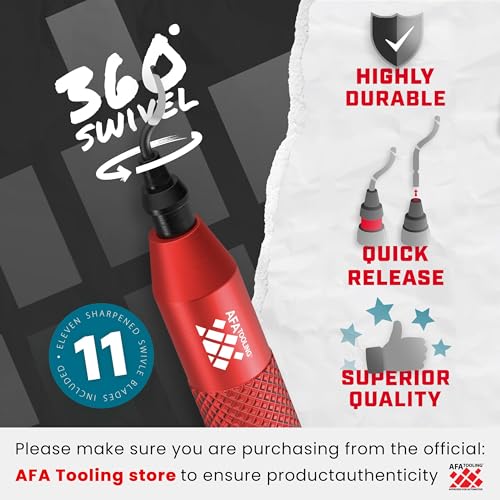 AFA Tooling Approved for Automotive أداة AFA - أداة إزالة الحواف مع 11 شفرة دوارة من الفولاذ عالي السرعة - تعمل على المعادن، الراتنج، أنابيب PVC، النحاس، البلاستيك وحواف الطباعة ثلاثية الأبعاد - أداة إزالة الحواف للسباكة والطباعة ثلاثية الأبعاد - Image 2