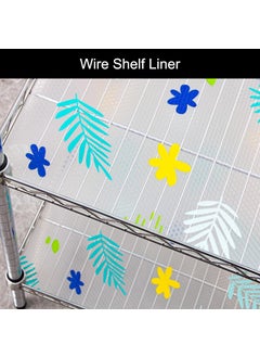 Skytone SKYTONE Kitchen Shelf Liner Anti Slip Mat EVA Food Grade Multipurpose Washable Sheet for Fridge, Shelf Liner, Table, Kitchen Drawer Mat (Yellow Green Flower, 45 X 300 CM)  - Image 4