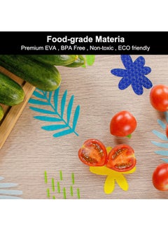Skytone SKYTONE Kitchen Shelf Liner Anti Slip Mat EVA Food Grade Multipurpose Washable Sheet for Fridge, Shelf Liner, Table, Kitchen Drawer Mat (Yellow Green Flower, 45 X 300 CM)  - Image 2