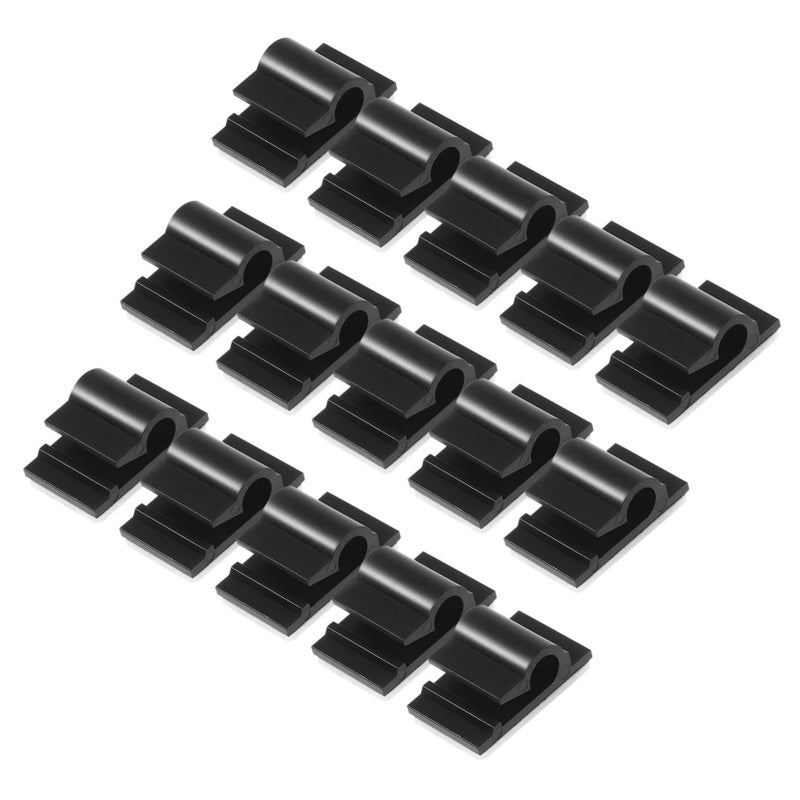 Self Adhesive Wire Cable Clips 200pcs Easy Install Cable Management Clamps Black - Image 2