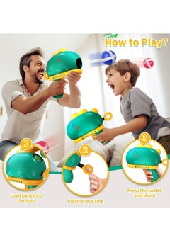 Hanayo Kids Dinosaur Dart Board Gun Shooting Toy Target Game with 6 Sticky Balls Indoor Outdoor Competitive Games Birthday Gifts For Children  - Image 4