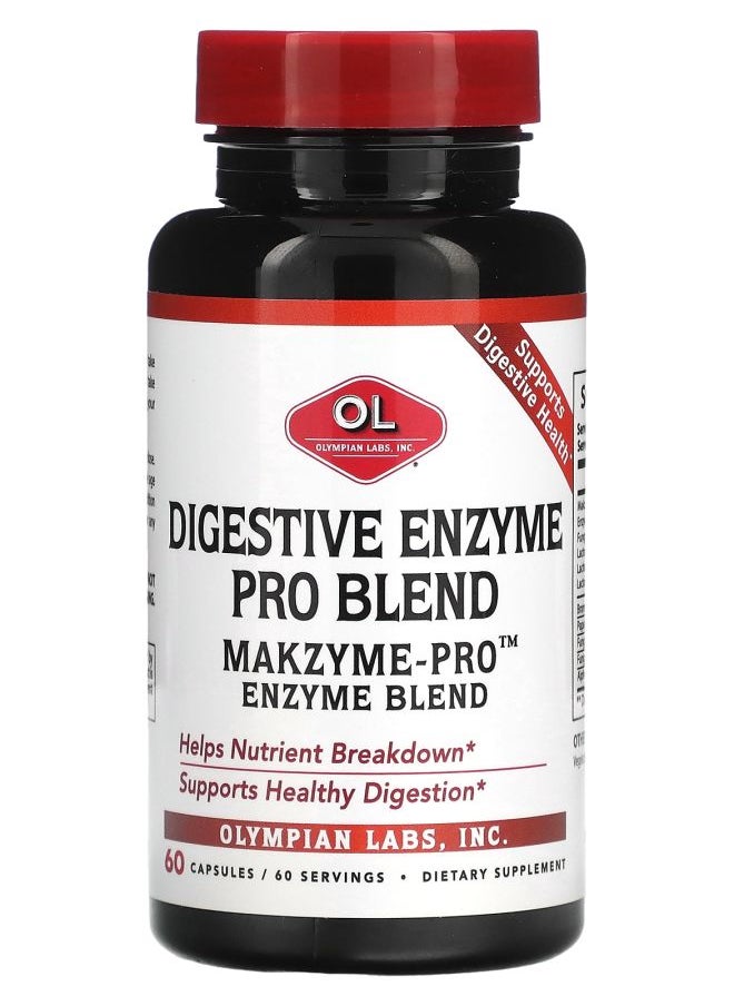 Olympian Labs - Digestive Enzyme Pro Blend 60 Capsules - Image 1
