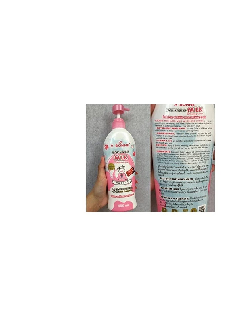 Hokkaido Milk Whitening Lotion 400ml
