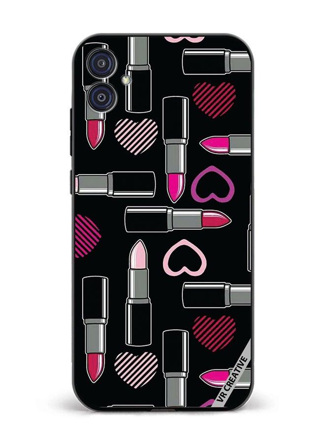VR CREATIVE Protective Case Cover For Samsung Galaxy M04/F04 Lipsticks Design Multicolour - Image 1
