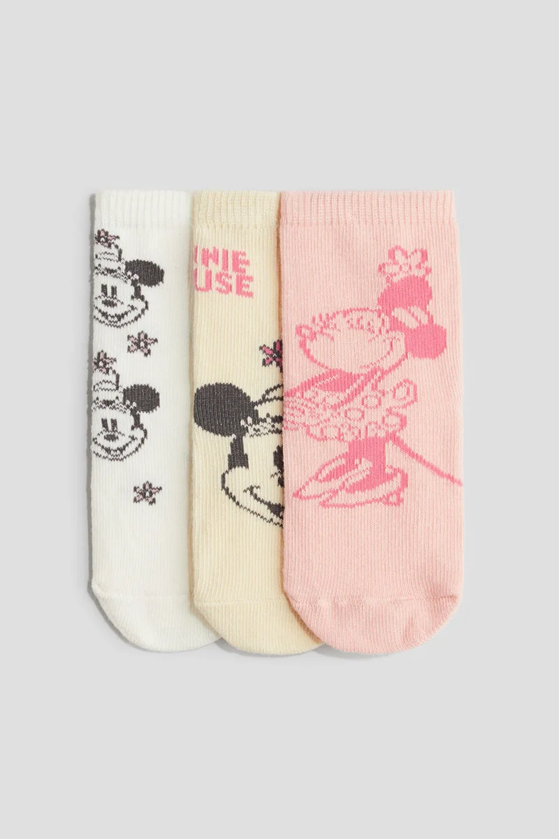 H&M 3-pack motif-detail socks