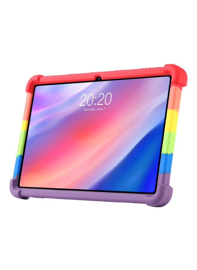 Generic - Applicable Taiwan Electric M40 Tablet Protective Case ALA007 10.1-inch Drop-resistant Silicone Protective Case With Stand Full Covered Edge-Color:Orange - Image 1