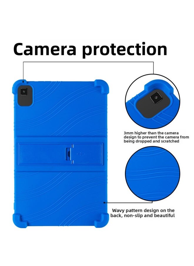 Generic - Applicable Taiwan Electric M40 Tablet Protective Case ALA007 10.1-inch Drop-resistant Silicone Protective Case With Stand Full Covered Edge-Color:Orange - Image 1