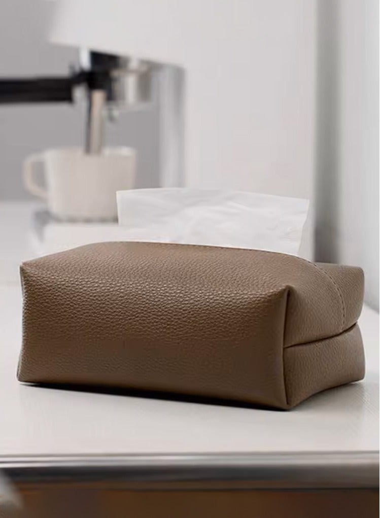 Home decorations for bedrooms and offices | Car tissue rack | Tissue rack | Car tissue box rack | Car tissue box cover (gray) - Image 2