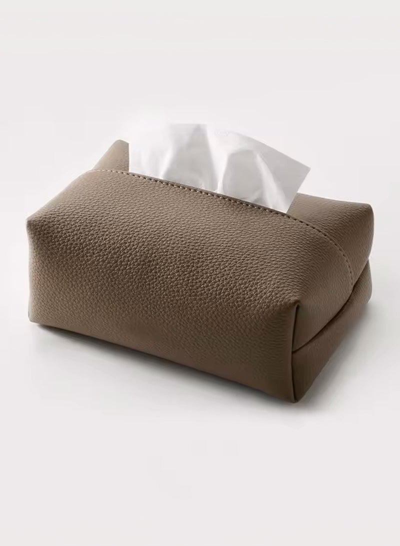 Home decorations for bedrooms and offices | Car tissue rack | Tissue rack | Car tissue box rack | Car tissue box cover (gray) - Image 1