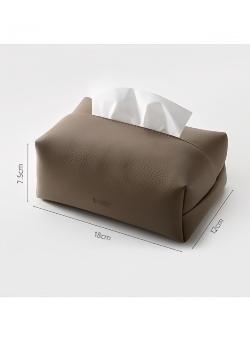 Home decorations for bedrooms and offices | Car tissue rack | Tissue rack | Car tissue box rack | Car tissue box cover (gray) - Image 4
