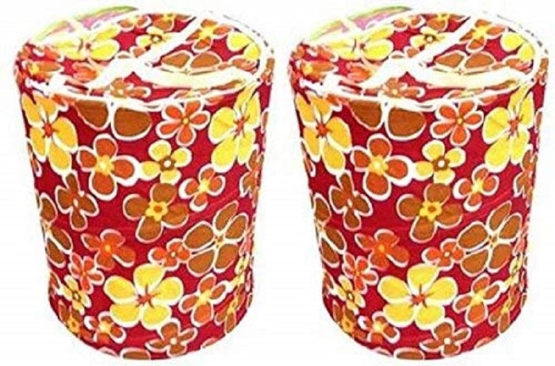 Kuber Industries Round Foldable Cotton 2 Piece Laundary Basket Set, 30 litres (KI4970), Multicolour, Standard - Image 1