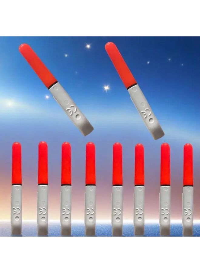 5 قطع قضيب صيد LED أحمر مضيء قابل للإزالة مع عوامة إلكترونية ليلية ملحقات عدة الصيد - Image 4