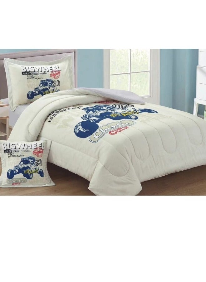 Children's Bedding And Quilt Set With Medium Filling, Consisting Of 4 Pieces, Reversible Elastic Sheet, Size 170x230 Cm, For Boys And Girls - pzsku/Z27B9D7B34478E4A578A5Z/45/_/1717000126/513b8256-6cb6-4530-a84d-4a3f696137d0