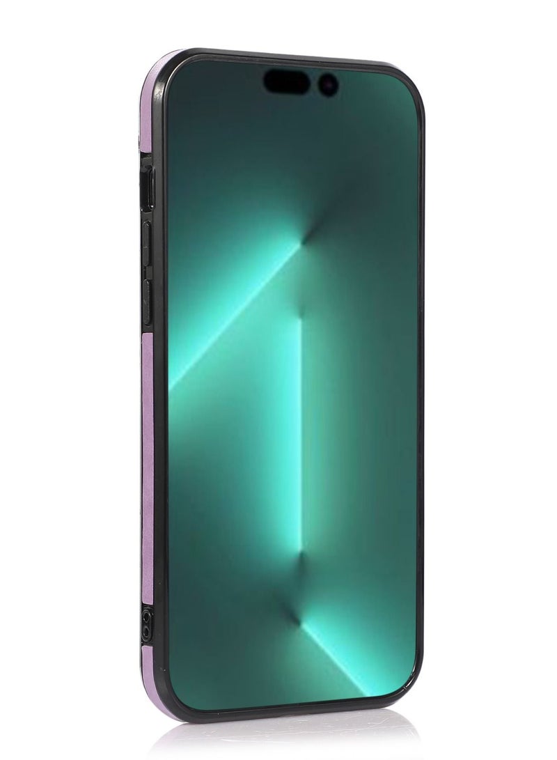 Suteni Back Cover Leather Card Slots Phone Case for iPhone - Image 2