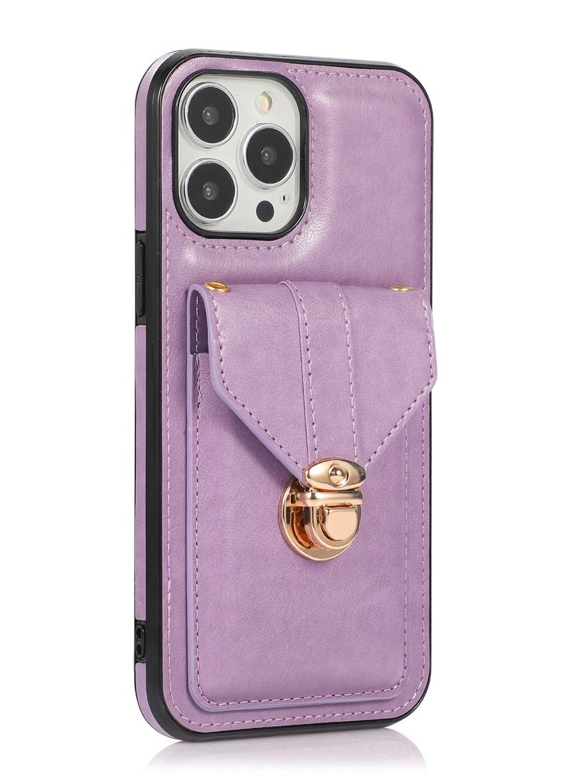 Suteni Back Cover Leather Card Slots Phone Case for iPhone - Image 1