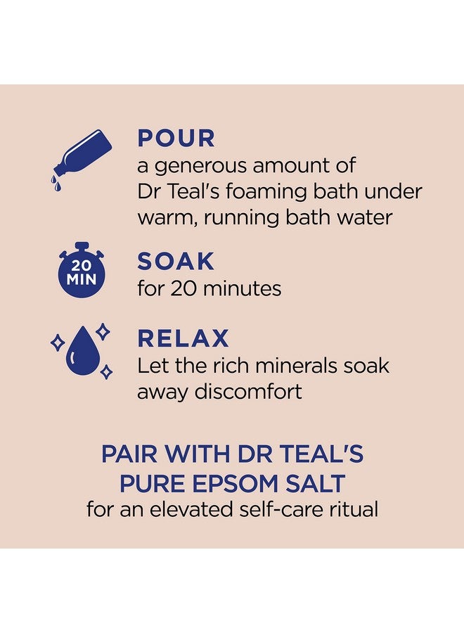 Dr Teal's Foaming Bath With Pure Epsom Salt Shea Butter & Almond 34 Fl Oz (Pack Of 4) (Packaging May Vary) - Image 4