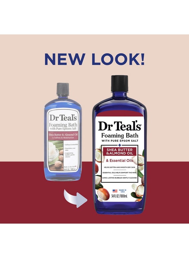 Dr Teal's Foaming Bath With Pure Epsom Salt Shea Butter & Almond 34 Fl Oz (Pack Of 4) (Packaging May Vary) - Image 2