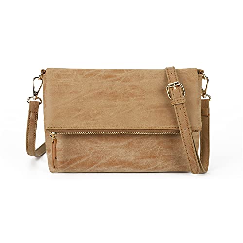 Gladdon Small Crossbody bags for Women Cross body Purse Shoulder Bag Light Brown - Image 1