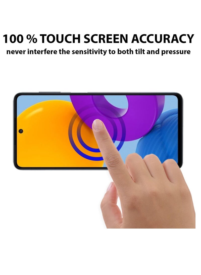 vesus Screen Protector compatible with Samsung Galaxy M52 5GTempered Glass [HD Full Coverage][Easy Installation][Scratch Resistant][9H Hardness][Free bubble][Touch Sensitive]Protective Filmâ€¦ - Image 3