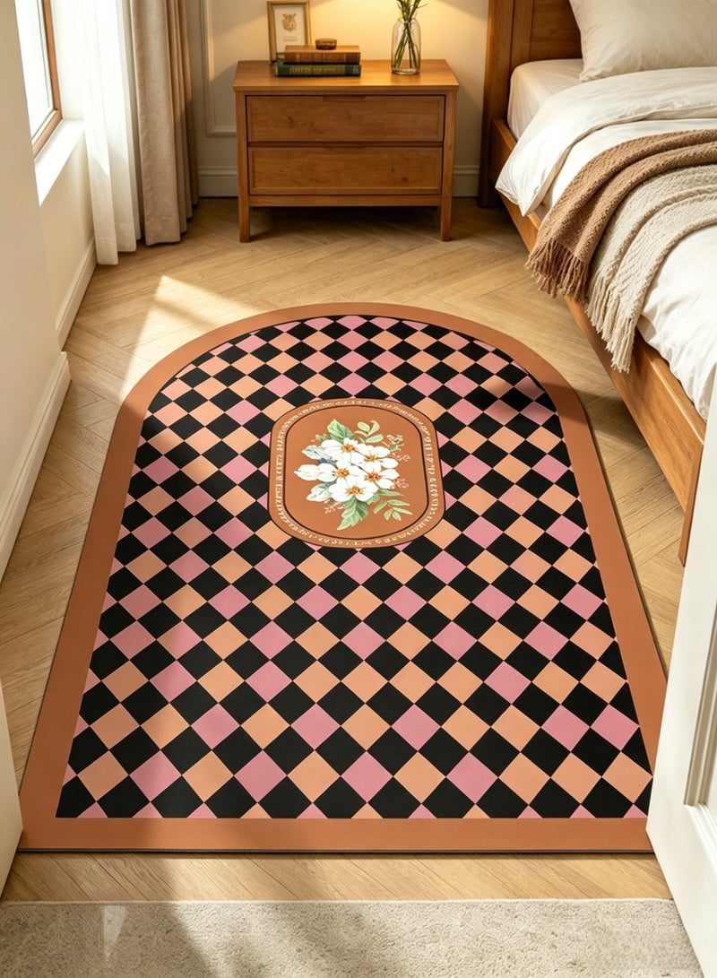 Aimayapet Door Mat Welcome Door Mat Carpet Non-Slip Doormat Bathroom Rug Pad Stain-resistant Floor Mat Entryway Rug Front Door Mat Rubber Backing Waterproof Entrance Home Floor Mat Semi-Circular Doormat for Kitchen, Office, Home - Image 3