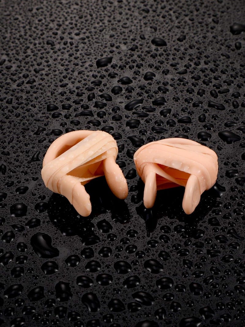 Pelopy 7 Pieces Swimming Nose Clip Silicone Nose Plug Protector with Elastic Rope for Kids and Adults Swimming Using - Image 3