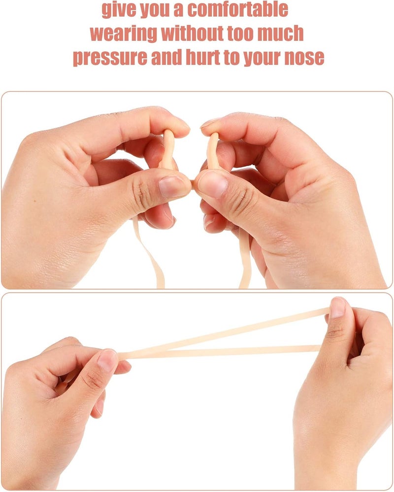 Pelopy 7 Pieces Swimming Nose Clip Silicone Nose Plug Protector with Elastic Rope for Kids and Adults Swimming Using - Image 4