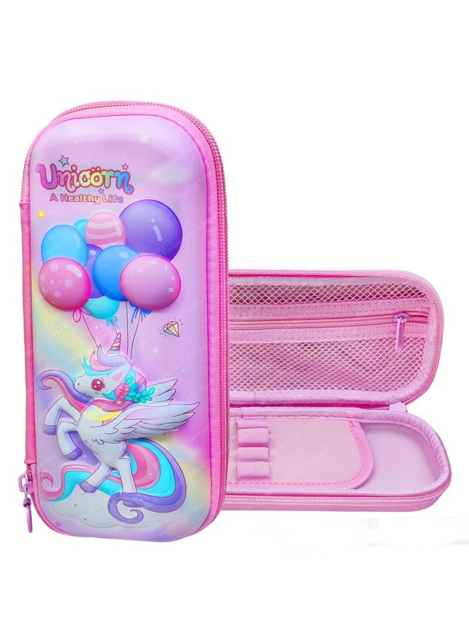 فنبلاست حقائب أقلام فن بلاست الأنيقة للبنات، حقيبة يونيكورن للبنات، حافظة أقلام للبنات، حقائب أقلام - حقائب أقلام للأطفال، صندوق أقلام للبنات، حافظة أقلام للبنات (لون عشوائي) - Image 1