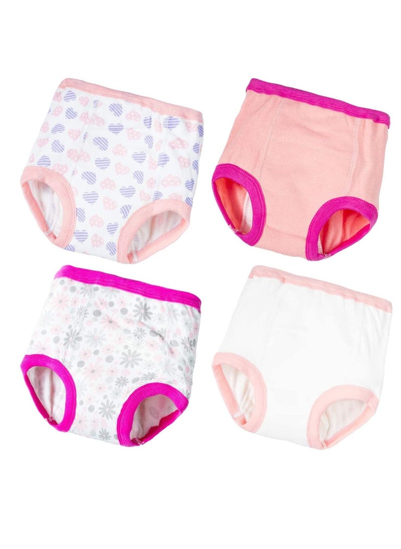 Gonice - Training Underwear For Girls 4 PCS Potty Training Underwear For Girls Potty Training Underwear Girls Training Underwear Toddler Training - Image 1