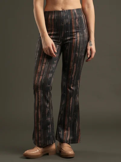 globus Women Printed Slim-Fit Mid-Rise Treggings
