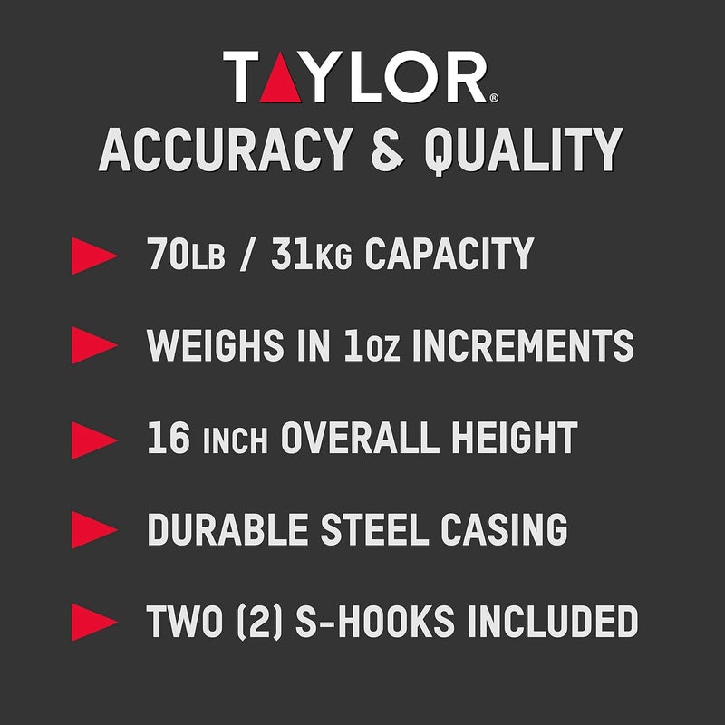Taylor Dial Style 70-Pound Industrial Hanging Scale - Image 5