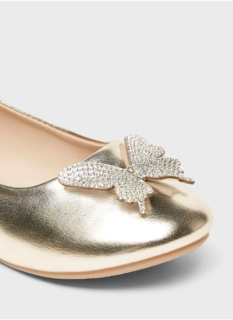 shoexpress Kids Butterfly Ballerinas