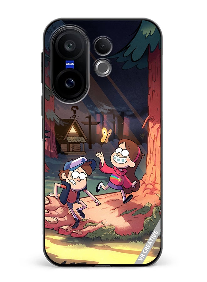 Protective Case Cover For Vivo X200 FE Gravity Falls Design Multicolour