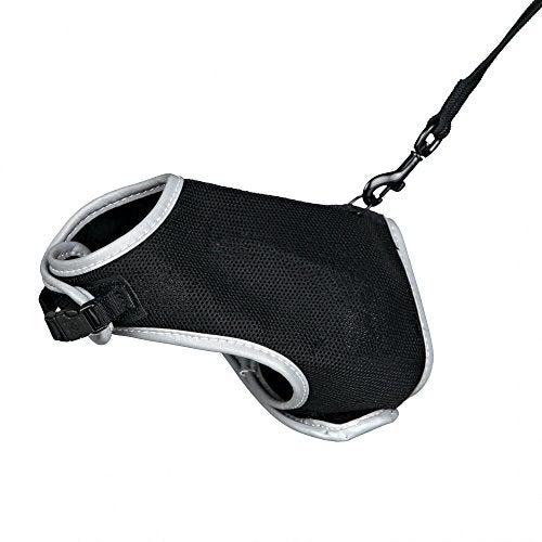TRIXIE Pet Products 41895 1.20 m Soft Harness with Leash for Cats-XL, Black, 36-54cm - Image 2