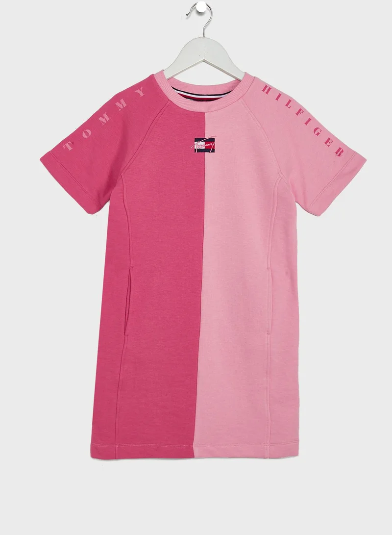 TOMMY HILFIGER Youth Colour Block Dress