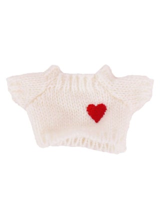 White heart sweater
