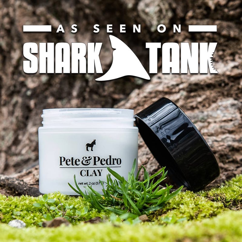 Pete & Pedro HAIR STYLING CLAY - Medium Hold, Matte Finish, Low Shine Styling Clay for Men, Ideal for Hairstyling Medium, Messy, Fine Thinning Hair Styles | Shark Tank Featured, 2 oz - Image 5