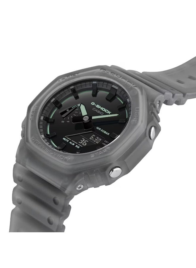 Casio G-Shock GA-2100K-1A Series Gray Transparent Rubber - Image 2