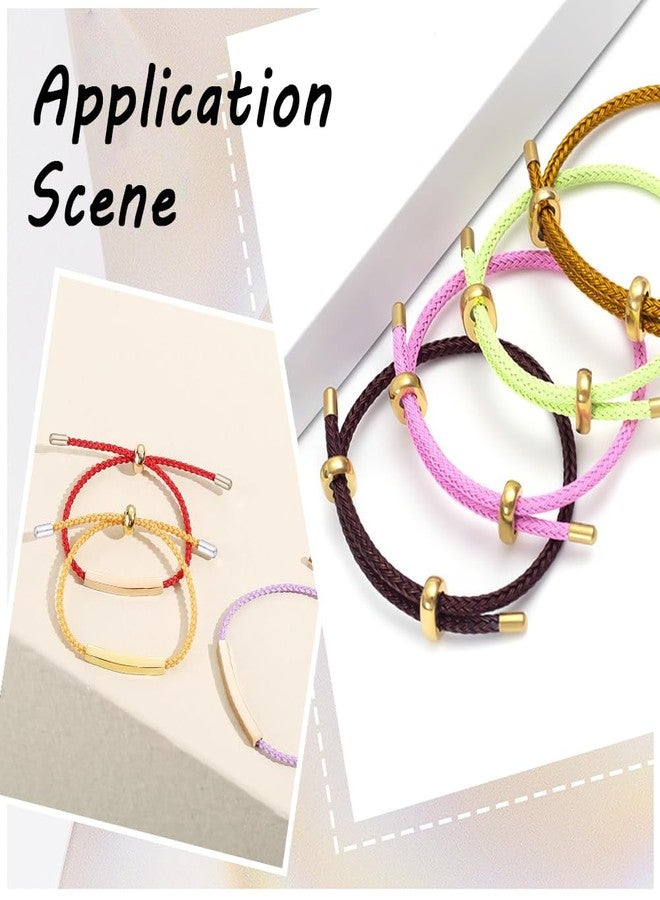 CREATCABIN 60 قطعة من 6 أنماط لنهاية الحبل من النحاس المطلي عيار 24 قيراطًا، أغطية طرفية لسلك العمود، أدوات تثبيت، أغطية طرفية لخرز القلائد والأساور وصناعة المجوهرات 2 مم، 2.5 مم، 4 مم - فضي، ذهبي - Image 4