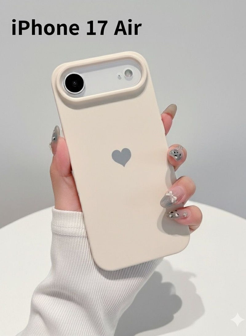 Iphone 17 Air Solid Color Matte Silicone Lens Protection Phone Case - Image 1