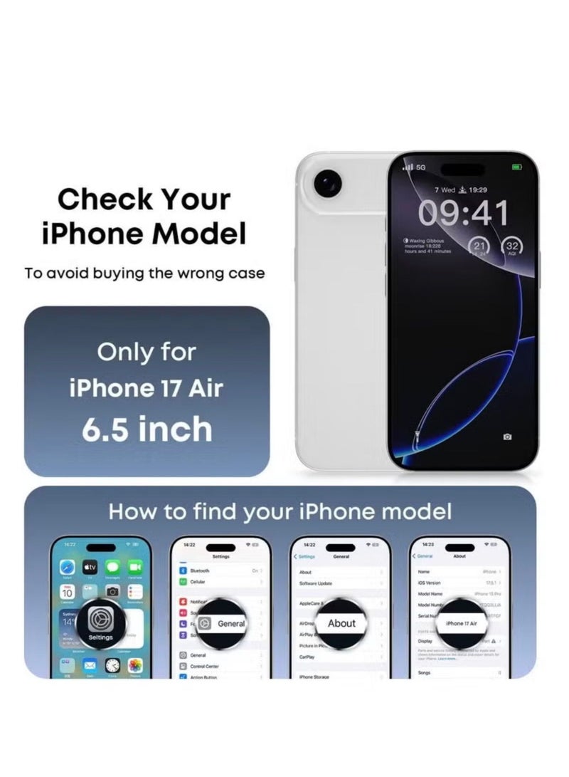 Iphone 17 Air Solid Color Matte Silicone Lens Protection Phone Case - Image 2