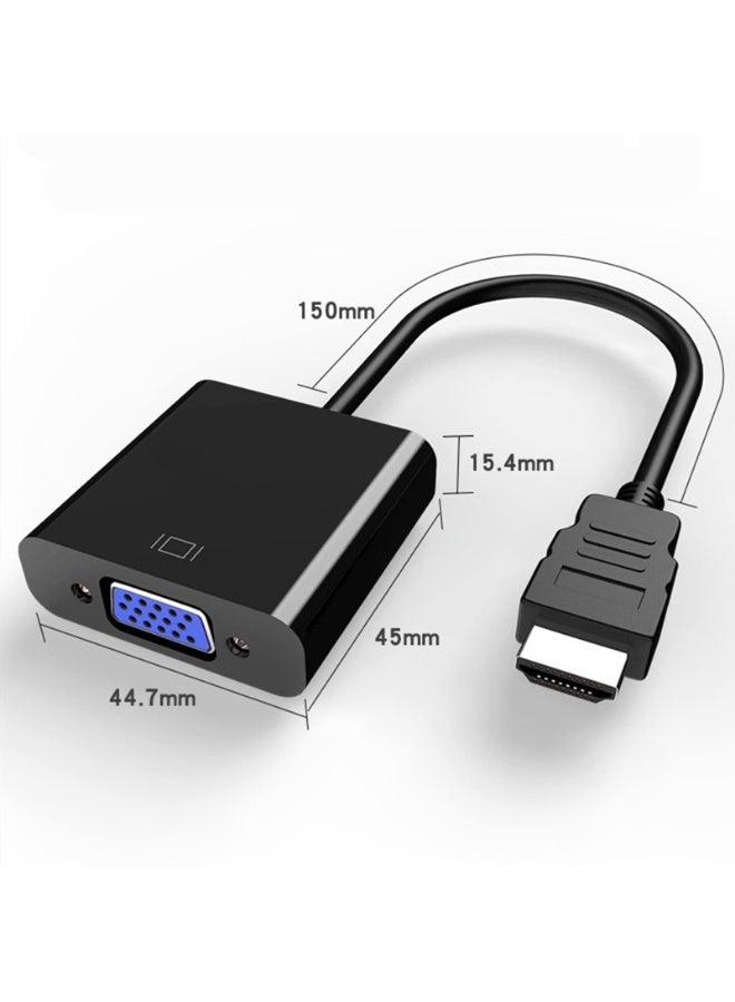 HDMI to VGA Connects Adapter,Gold-Plated HDMI Male to VGA Female Adapter for Computer,Projector, HDTV, Desktop, Laptop, PC, Monitor, Chromebook, Raspberry Pi, Roku, Xbox and More - Image 3