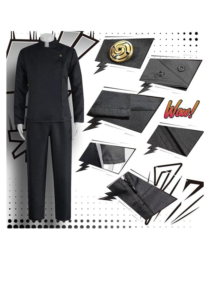 عام زي لعب الأدوار في المدرسة الثانوية للرجال-مجموعة لعب الأدوار اليابانية للبالغين مع شعر مستعار ونظارات - Image 3