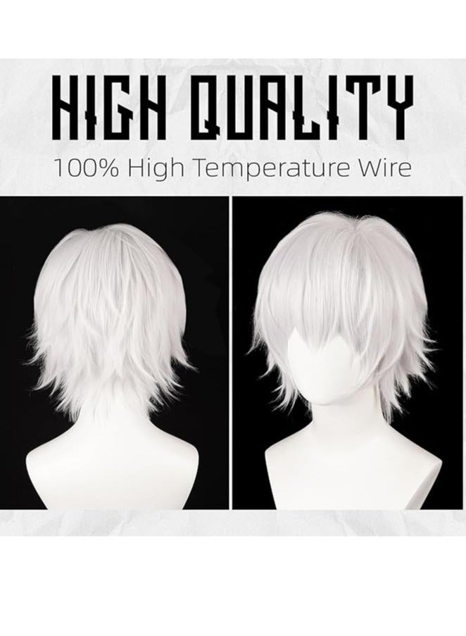 عام زي لعب الأدوار في المدرسة الثانوية للرجال-مجموعة لعب الأدوار اليابانية للبالغين مع شعر مستعار ونظارات - Image 4