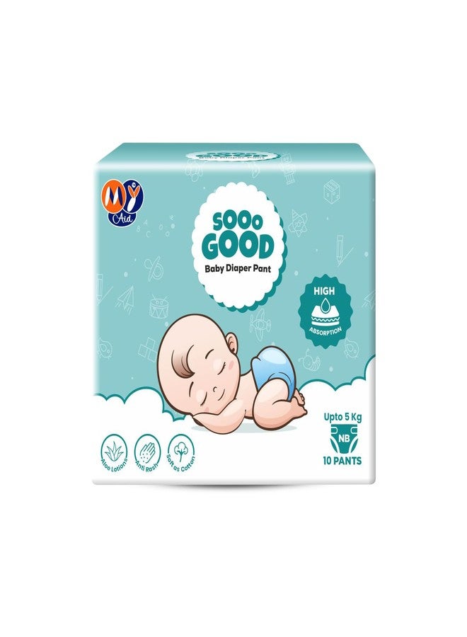 MyAid SOOO GOOD Baby Diaper Pants With Aloe Lotion & Wetness Indicator Size-NB - Image 1