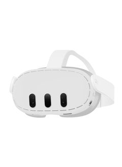 Goggles Protection Anti-Scratch Gaming Accessories Preventing Dust Collisions Compatible for Meta Quest3 VR Headset White Silicone