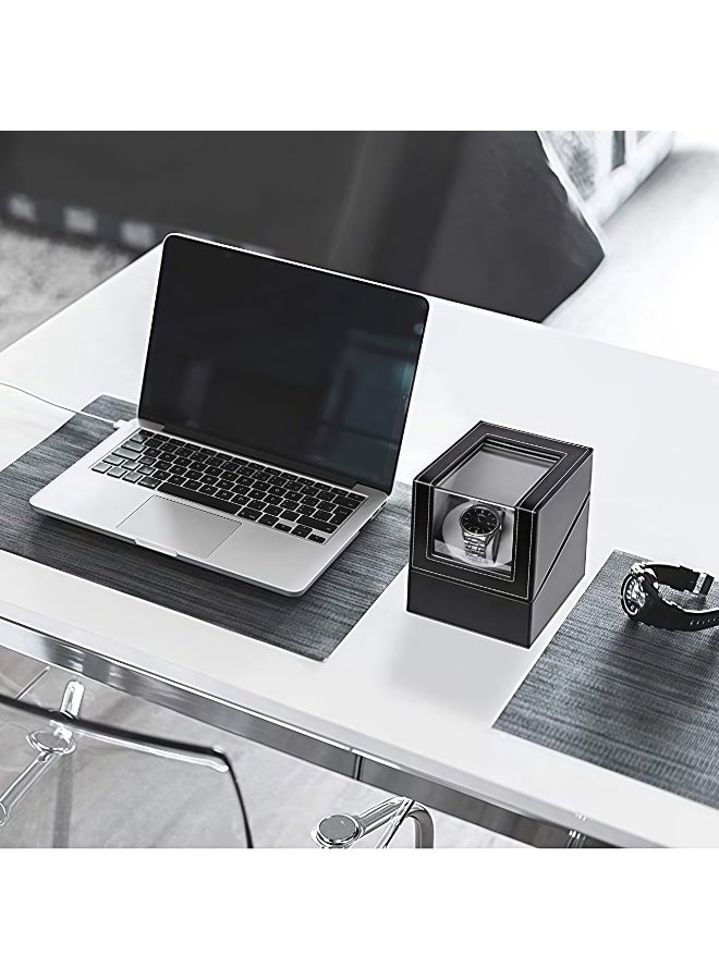 كيل › علبة لف ساعات أوتوماتيكية فاخرة للرجال جلد PU محرك صامت طاقة مزدوجة هدية عرض وتخزين الساعات - Image 2