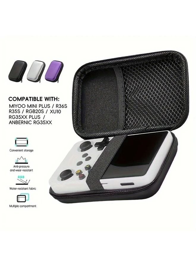 White Handheld Game Console Protective Case Waterproof Non Slip Fabric Multiple Compartment Organizer - Image 3