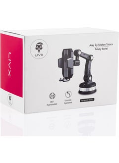 Livx Privity Series Telescopic In-Car Phone Holder with Suction Cup 360 Degree Special Gel Reinforced Phone Holder Zp-X  - Image 2